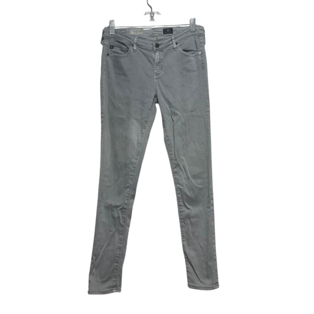 AG Adriano Goldschmied Women's 28R Gray Legging Ankle Super Skinny Jeans